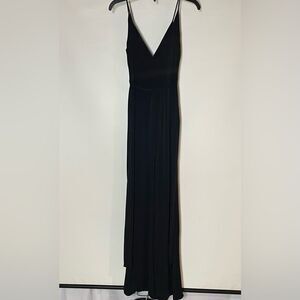 Fashion Nova Black Ribbed Jumpsuit